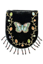 Skull Pattern Velvet Crossbody LUG