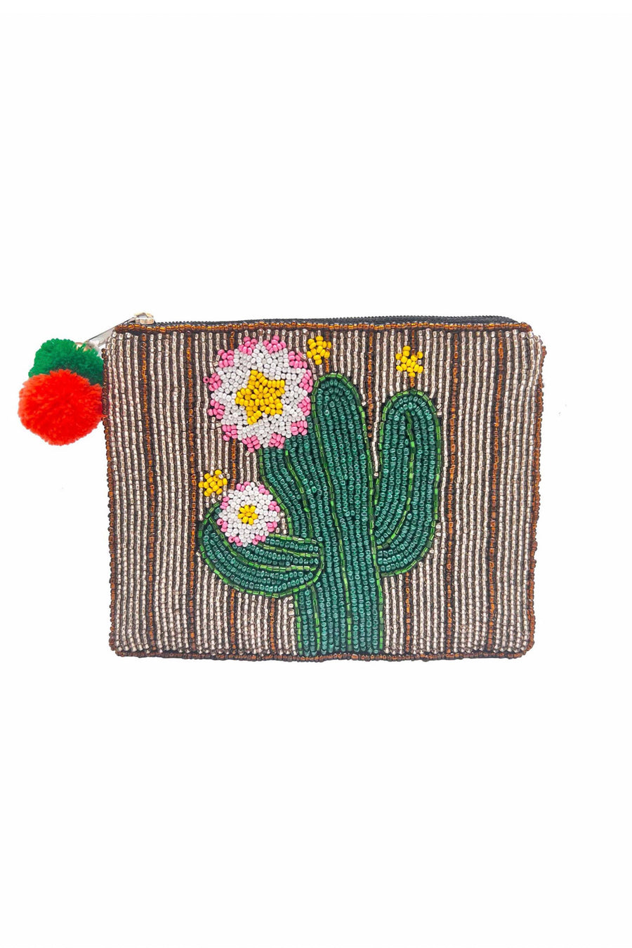 Cactus Beaded Pouch LAC-CP-1147
