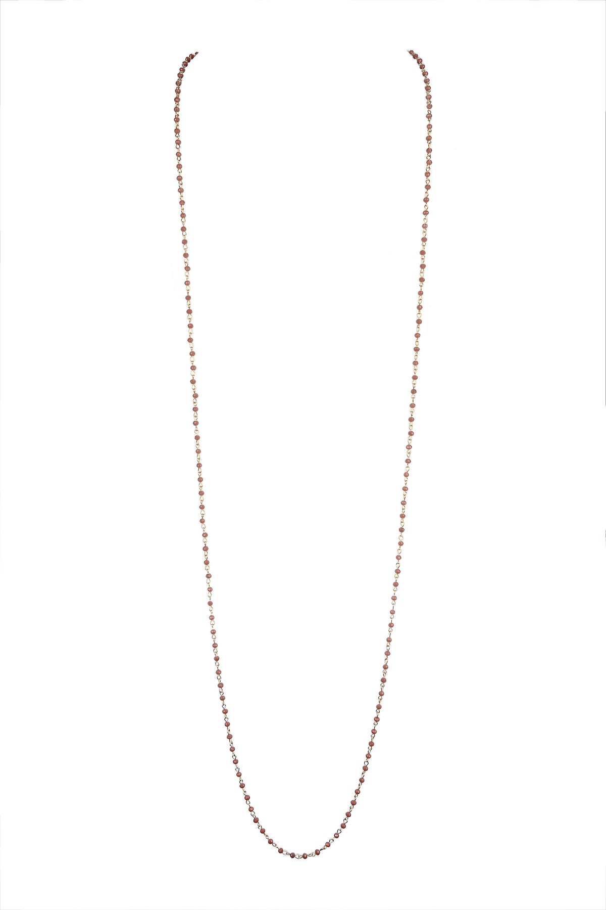 Crystal Beaded Chain Necklace N1163