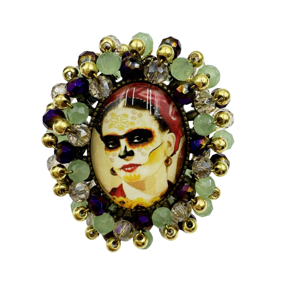 Random Frida Seed Bead Braided Rings R2508