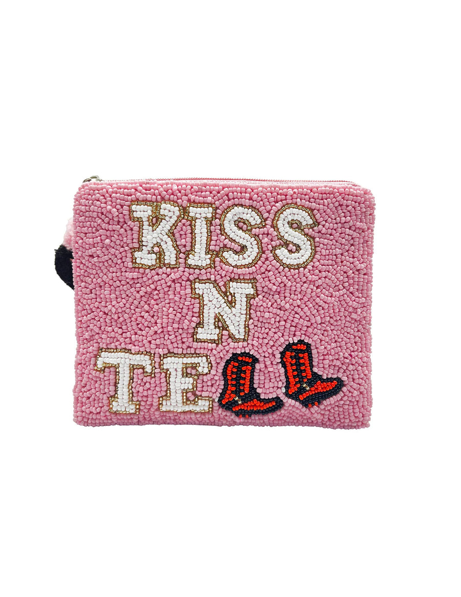 Kiss N Tell Beaded Pouch LAC-CP-1165