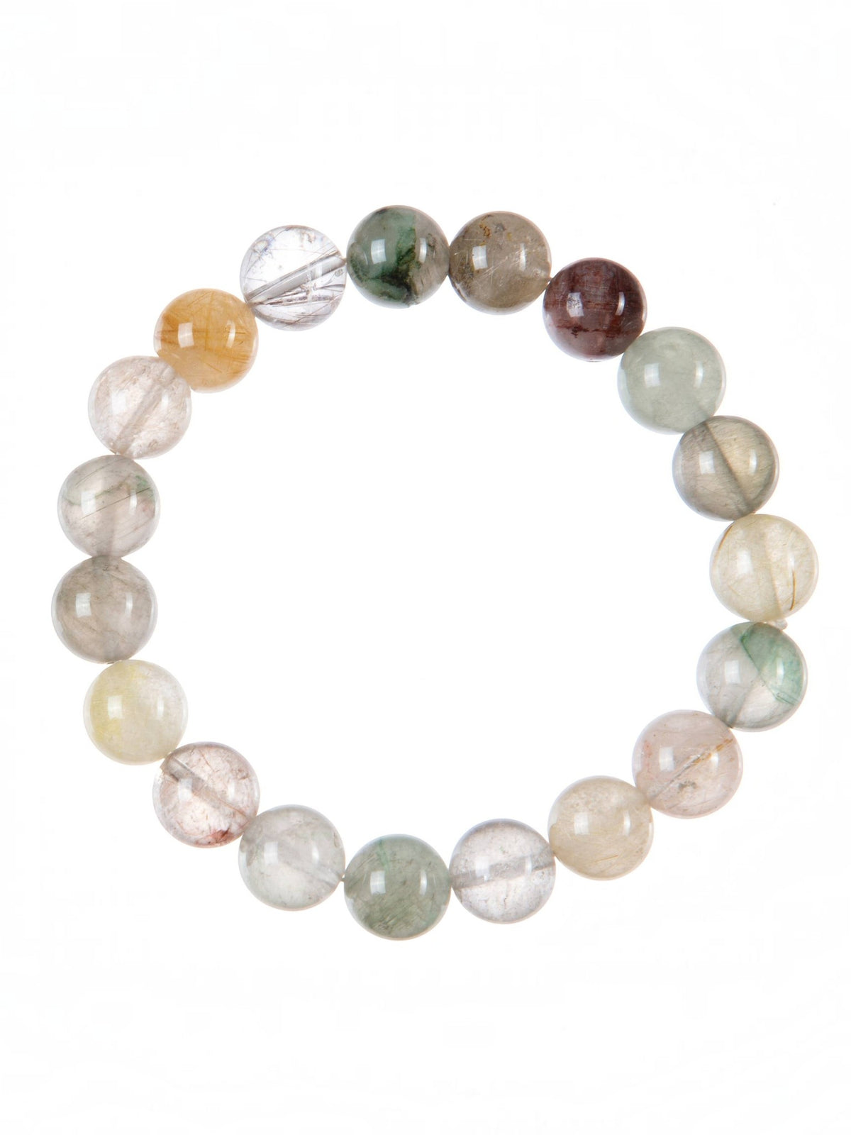 Phantom Quartz Stone Stretch Bracelet B3636-Phantom-Quartz - 10MM