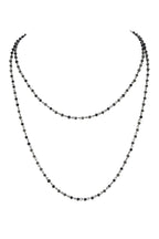 Crystal Beaded Chain Necklace N1163
