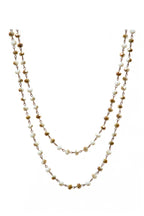 Crystal Beaded Chain Necklace N1163