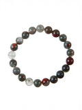 African Bloodstone Stone Stretch Bracelet B3711-African Bloodstone - 8MM