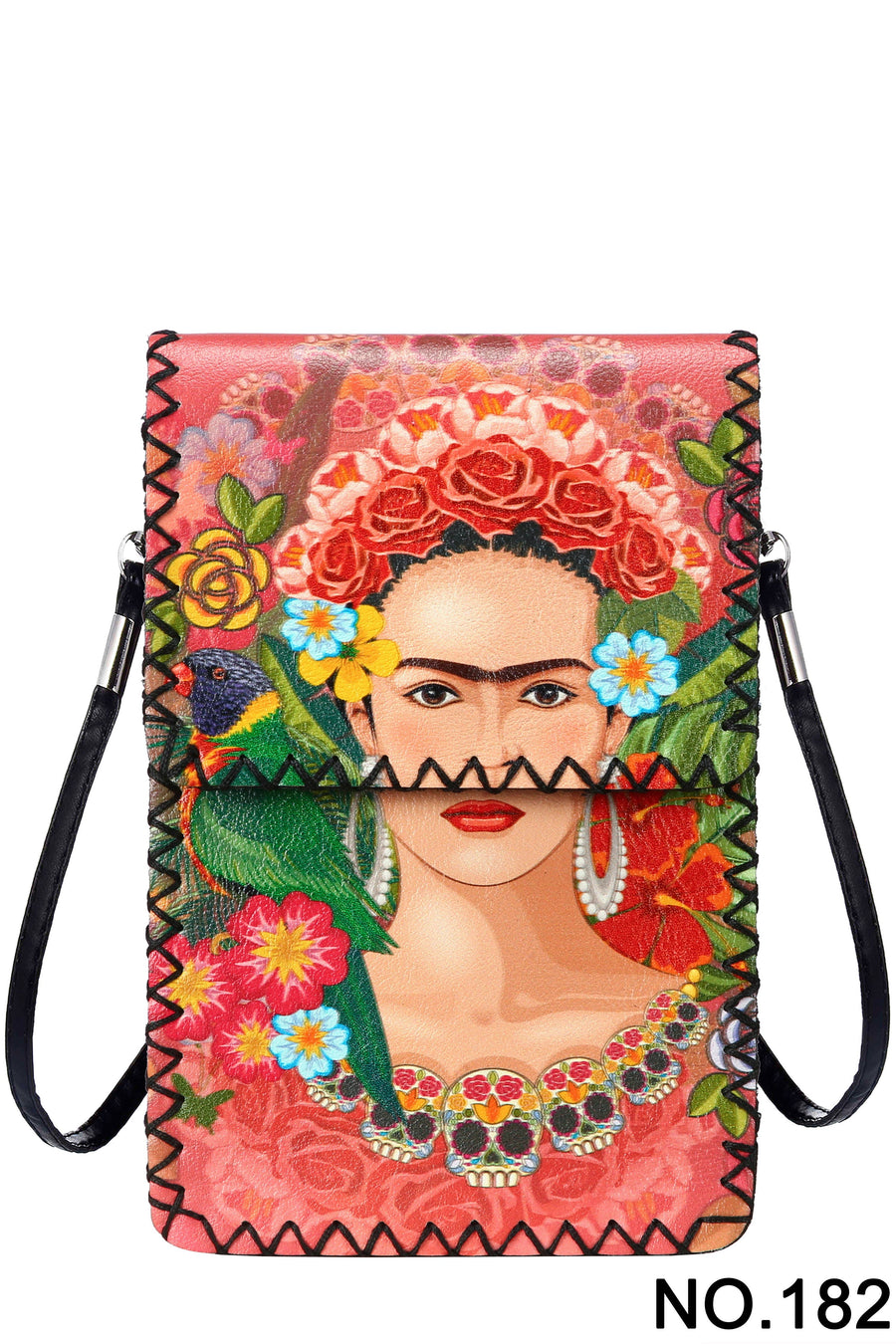 Printed Hand Stitched Crossbody Bag HB0580