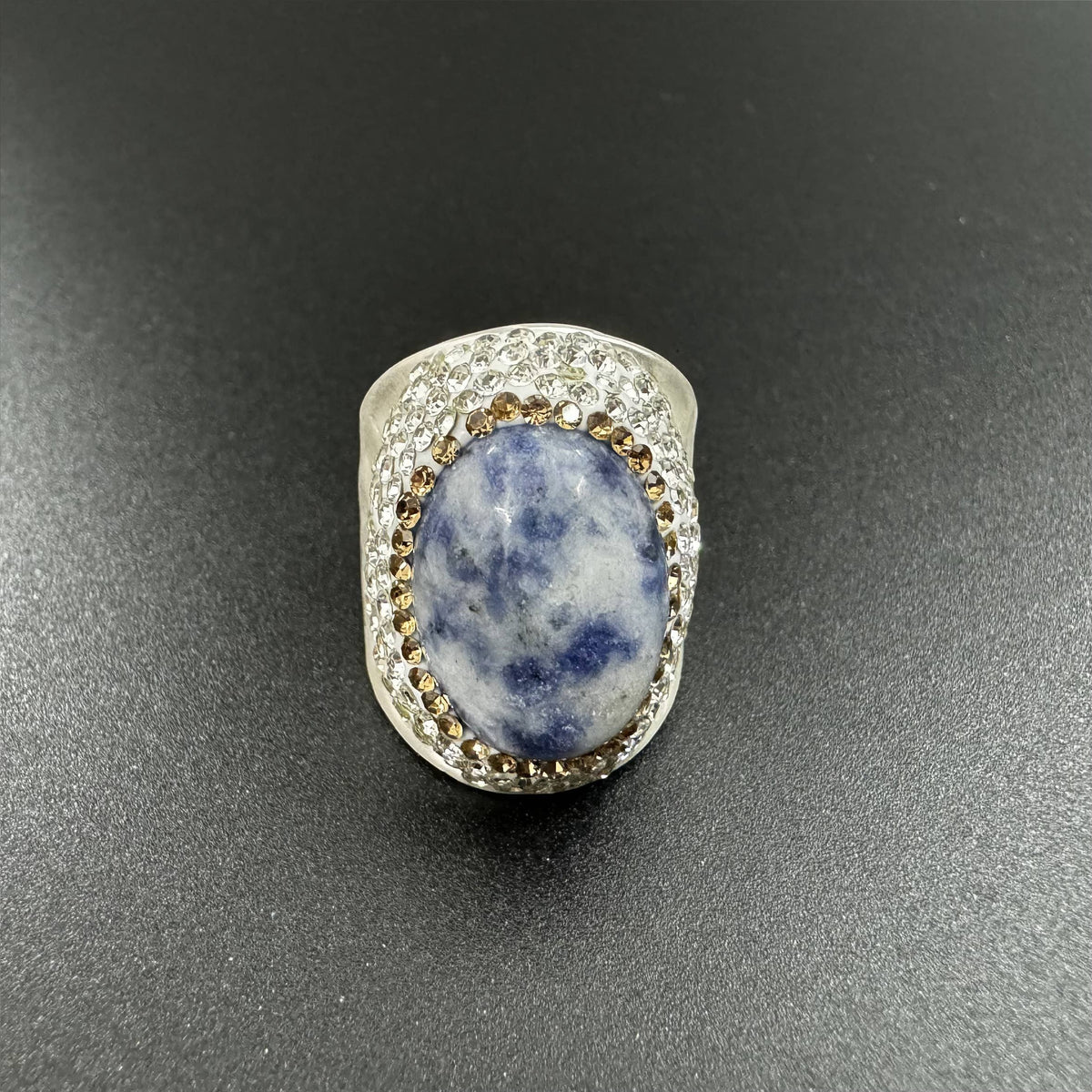 Sodalite Pavé Cocktail Ring R2534 - view 5