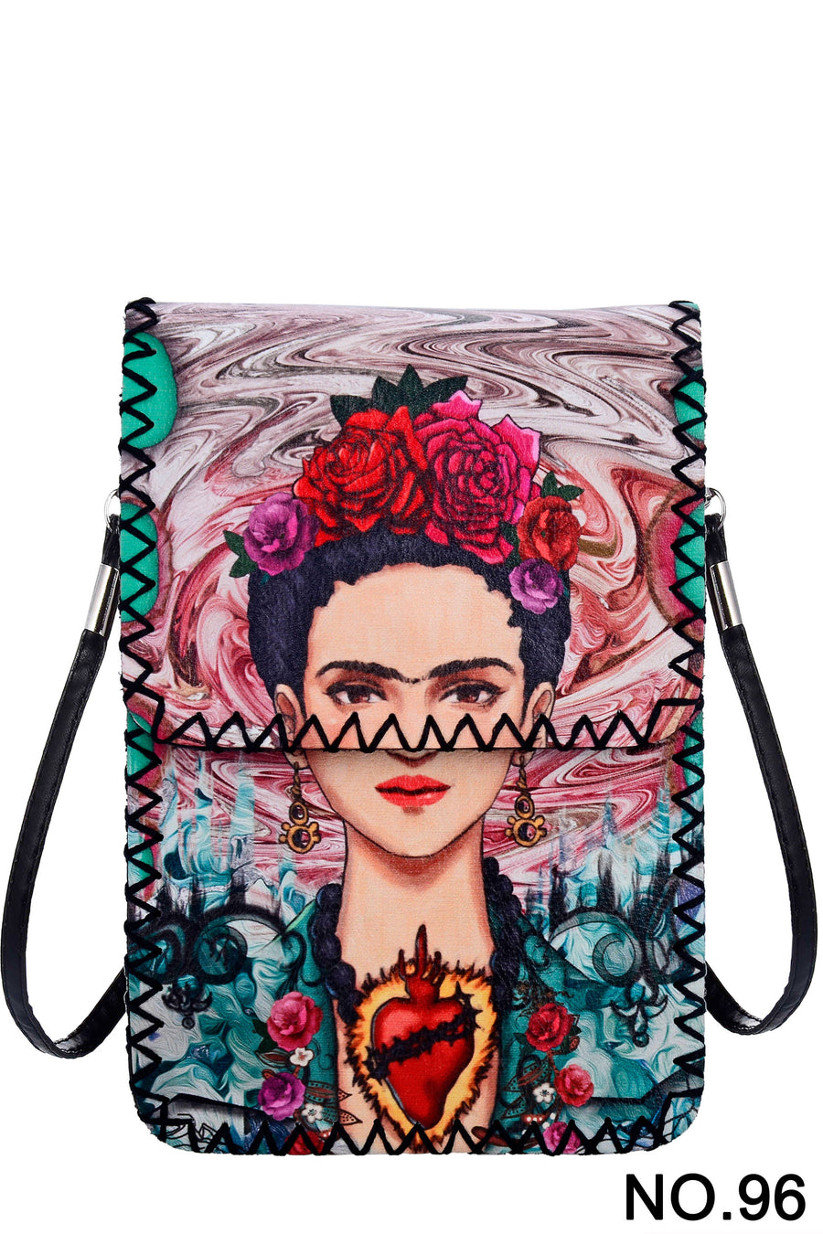 Printed Hand Stitched Crossbody Bag HB0580