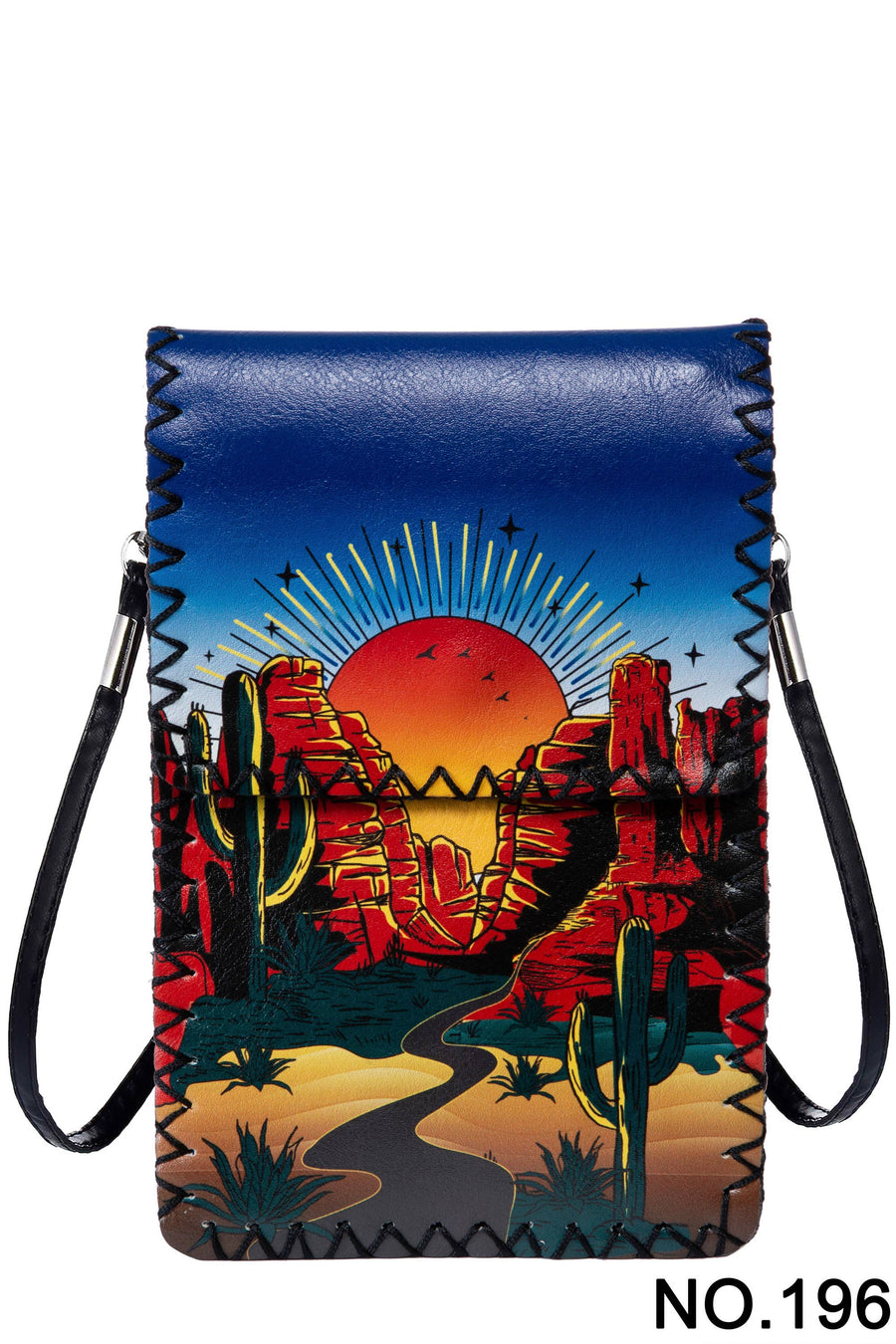 Printed Hand Stitched Crossbody Bag HB0580