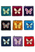 Butterfly Square Velvet Coin Purse V0712 - view 2