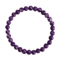 Composed Purple Emperor Stone Stretch Bracelet B2057-Composed Purple Emperor - 6MM