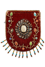 Skull Pattern Velvet Crossbody LUG
