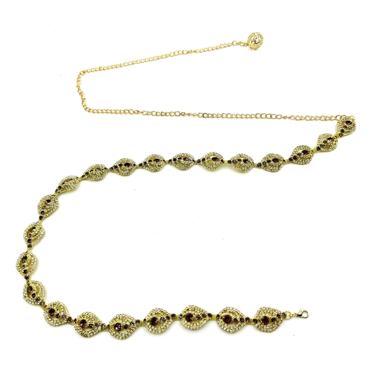 Geometric Rhinestone Waist Chain WA0276 – view 5