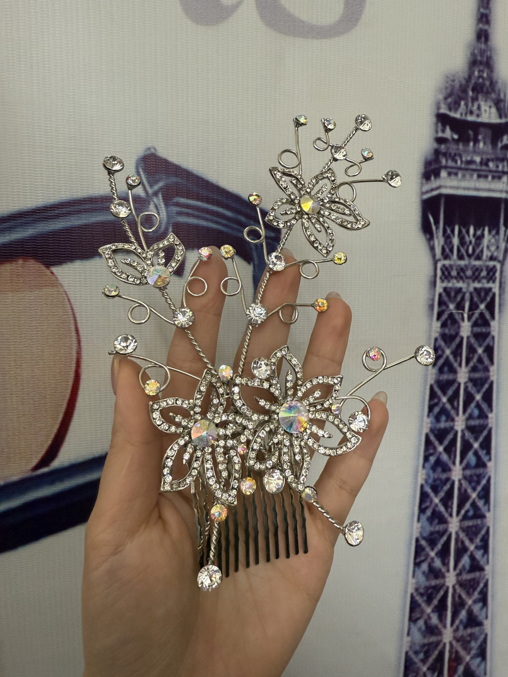 Baroque Rhinestone Hair Comb L0005