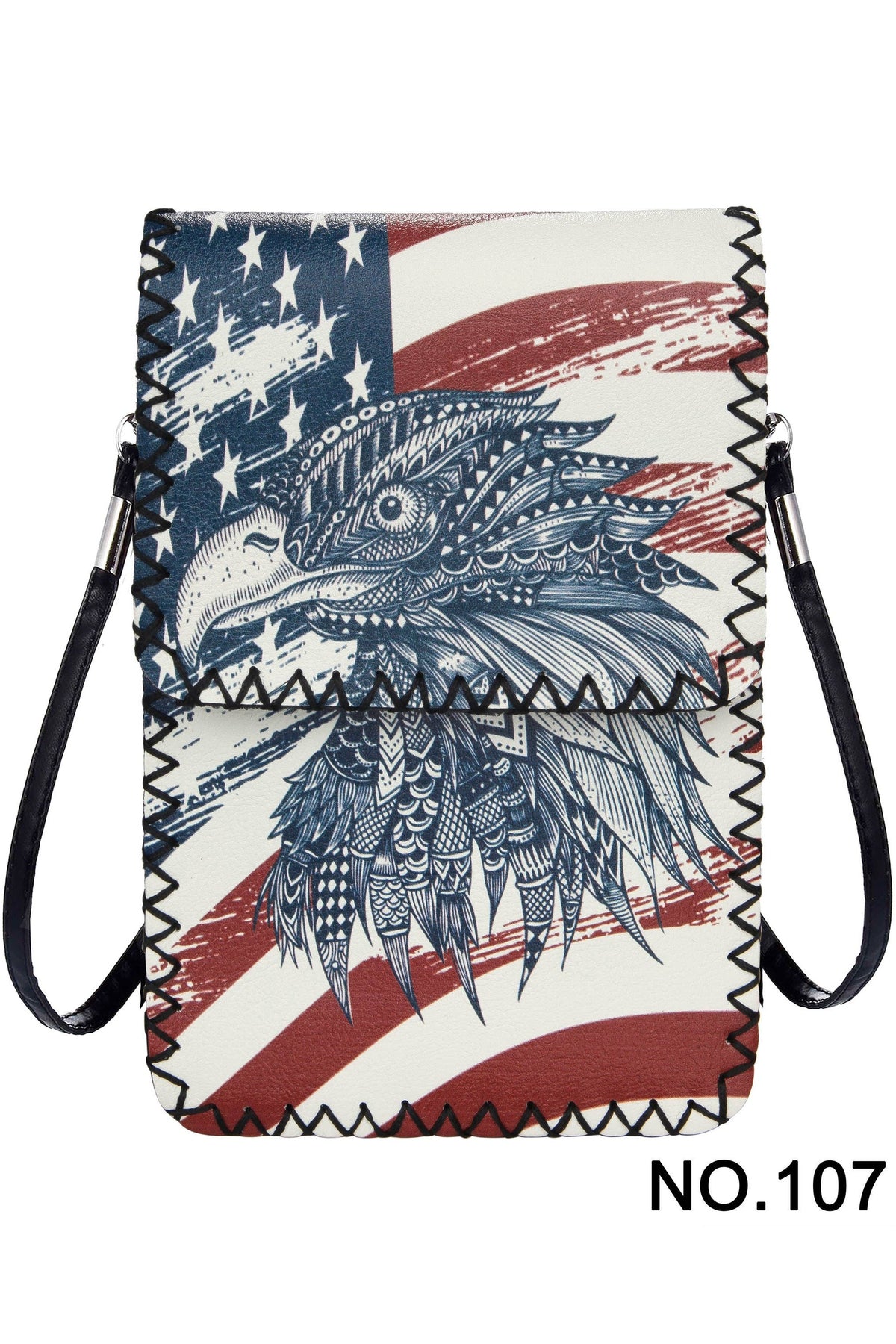 American Eagle and US Flag (No. 107)