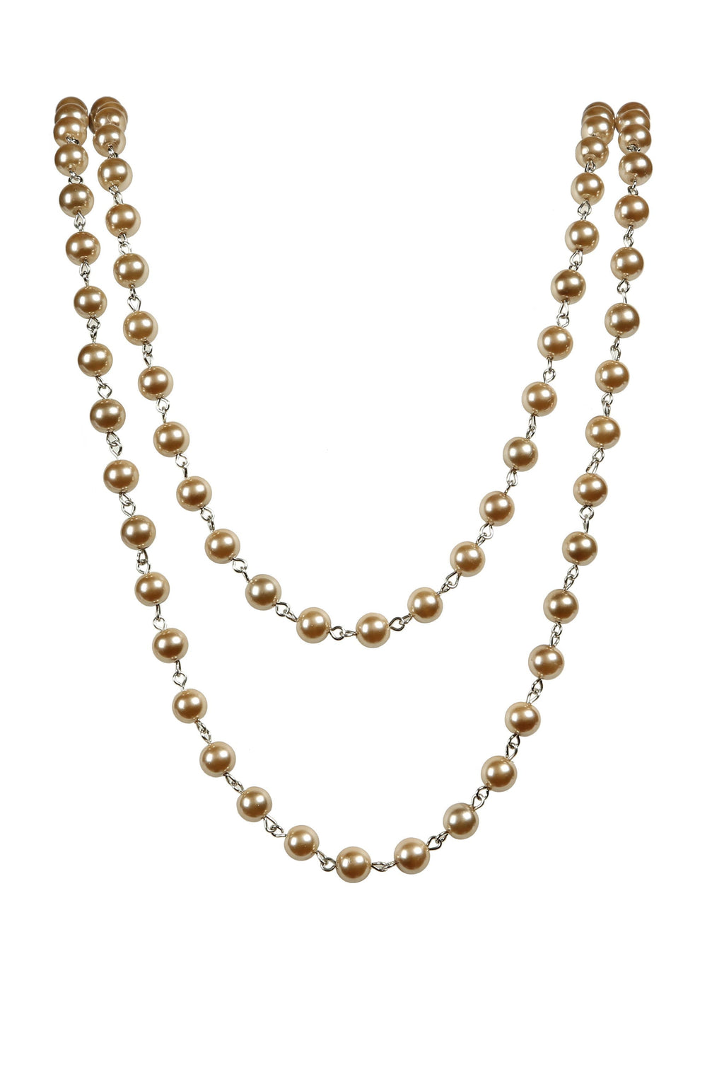Crystal Beaded Chain Necklace N1163