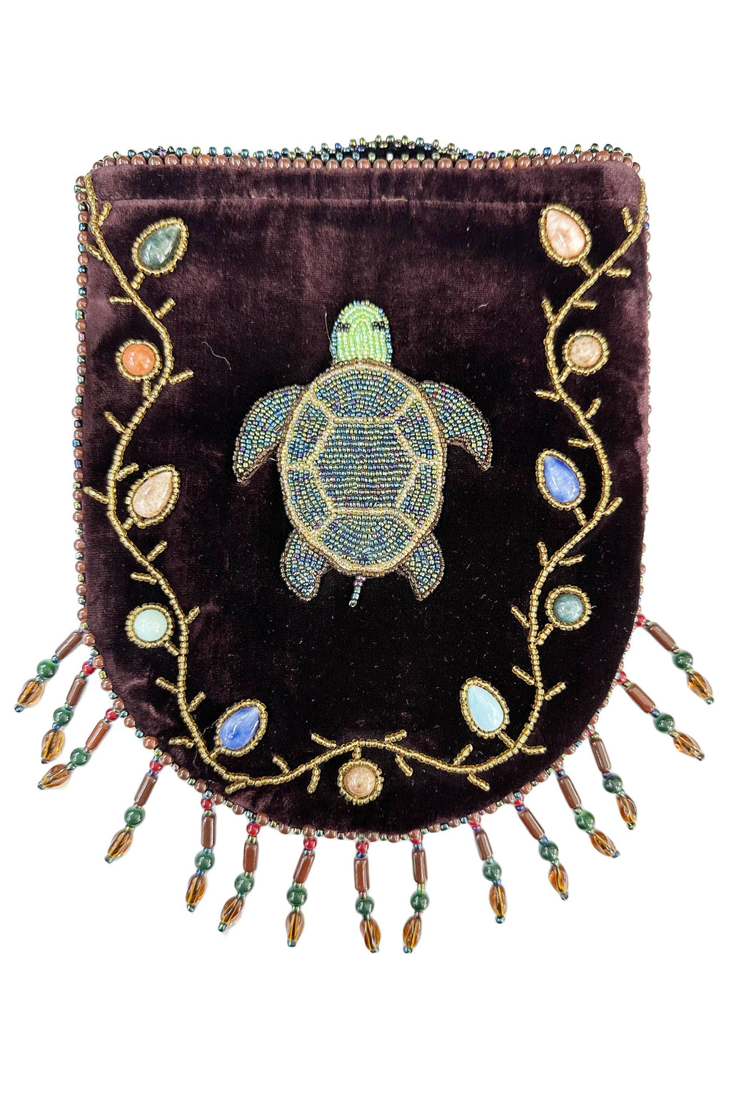 Skull Pattern Velvet Crossbody LUG