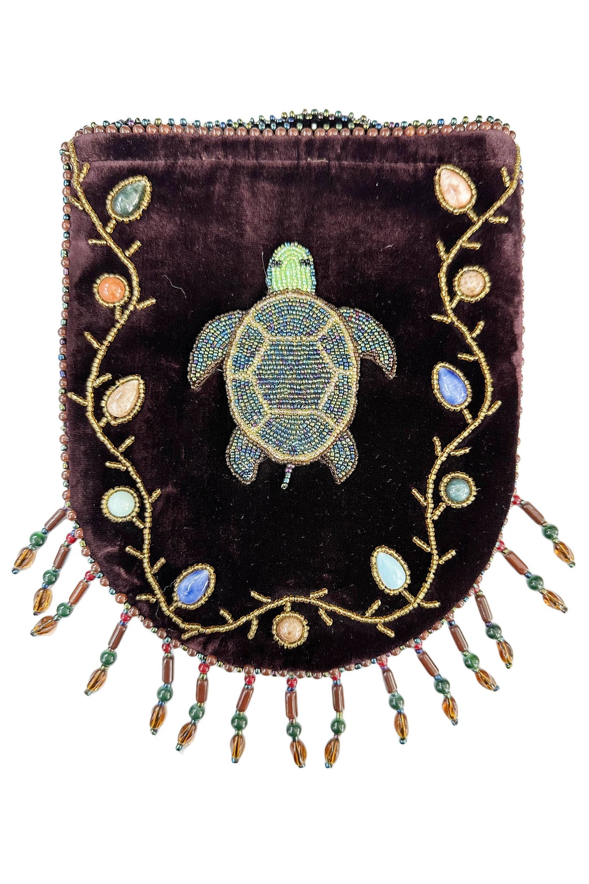 Skull Pattern Velvet Crossbody LUG