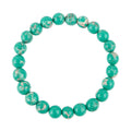 Composed Green Emperor Stone Stretch Bracelet B2057-Composed Green Emperor - 8MM