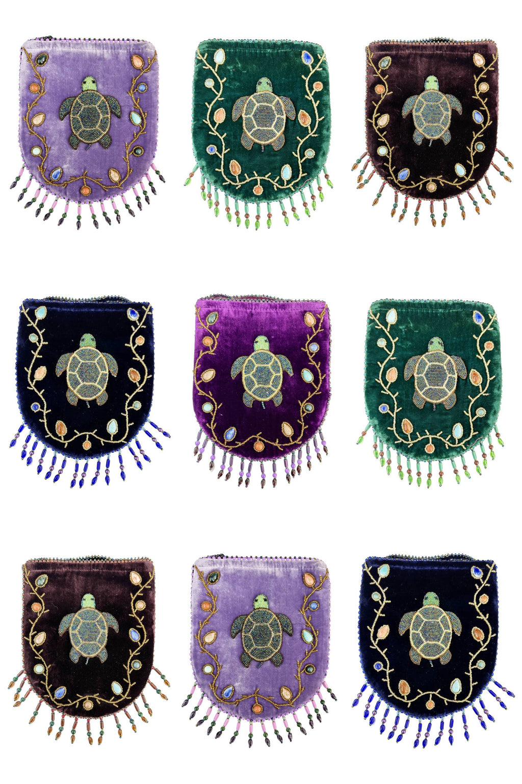 Skull Pattern Velvet Crossbody LUG