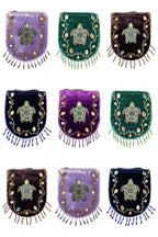 Skull Pattern Velvet Crossbody LUG