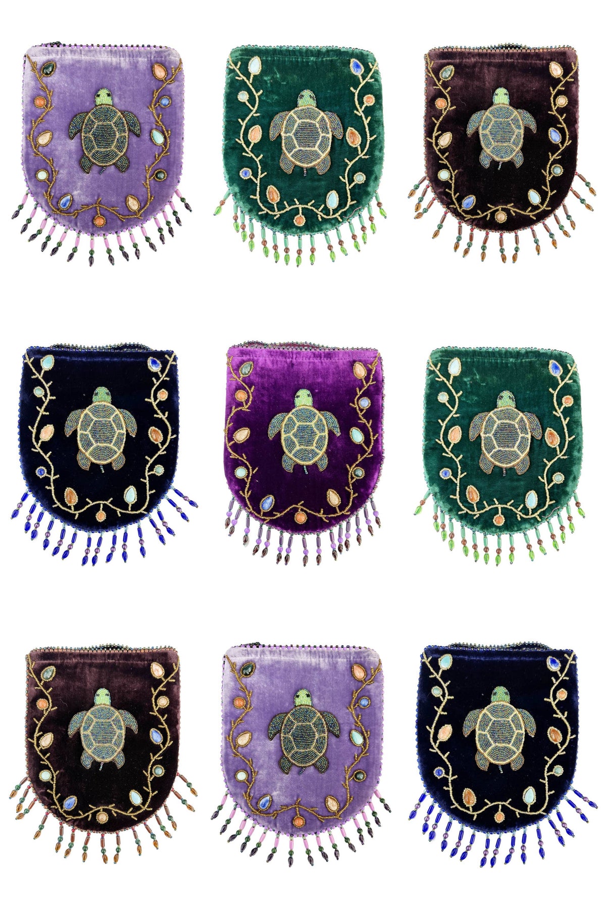 Skull Pattern Velvet Crossbody LUG