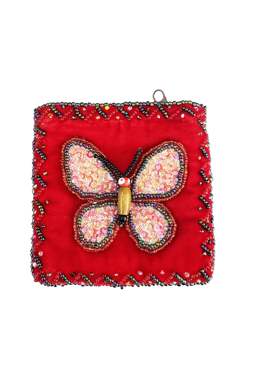 Butterfly Square Velvet Coin Purse V0712 - view 8