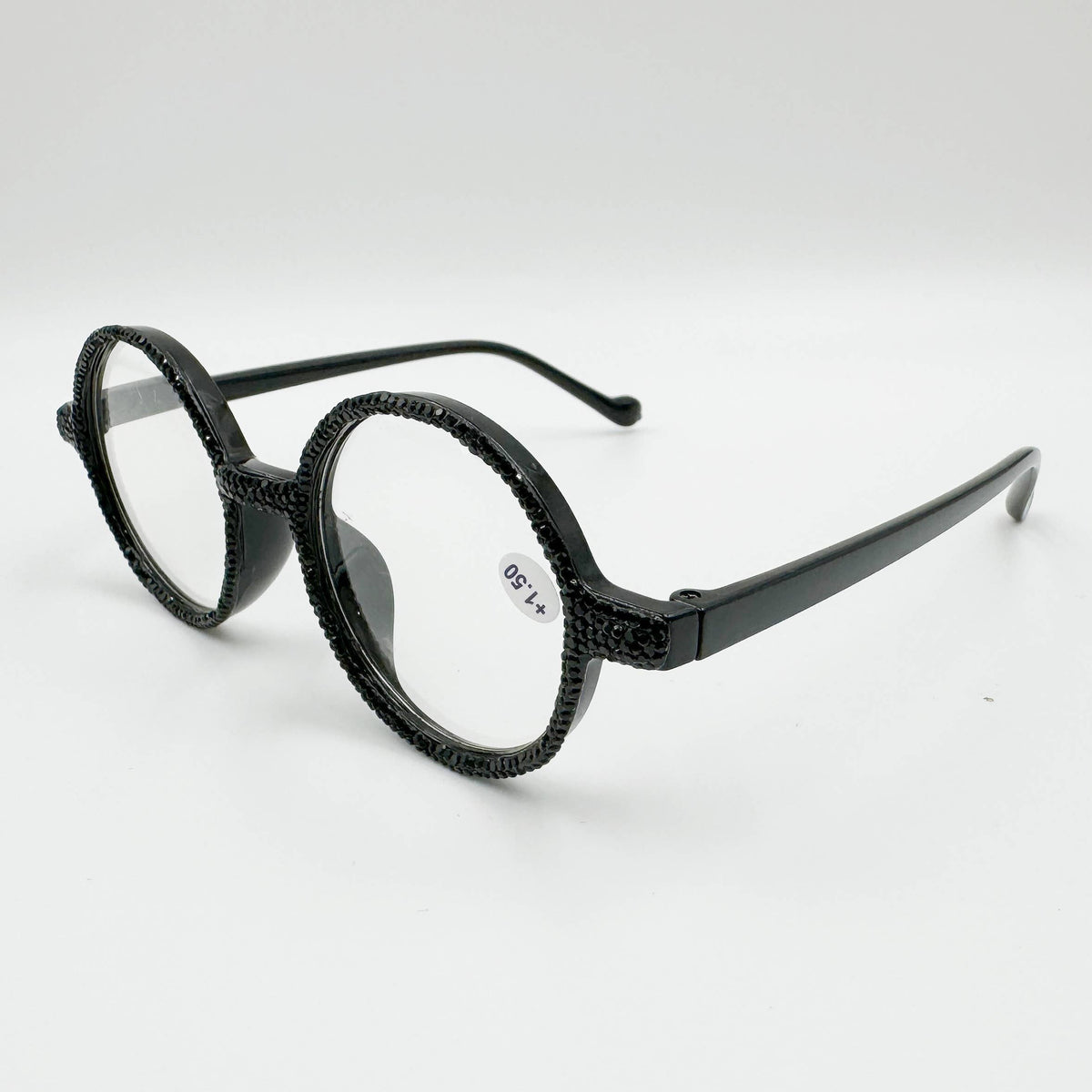 Handmade Rhinestone Round Reader G0432