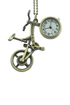 Vintage Charm  Bicycle Quartz Pocket Watch WH0032