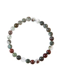 African Bloodstone Stone Stretch Bracelet B3711-African Bloodstone - 6MM