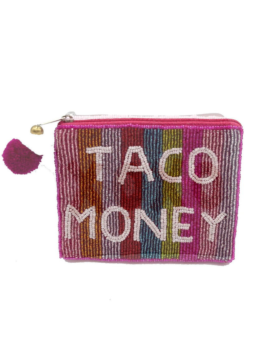 Taco Money Beaded Pouch LAC-CP-1211