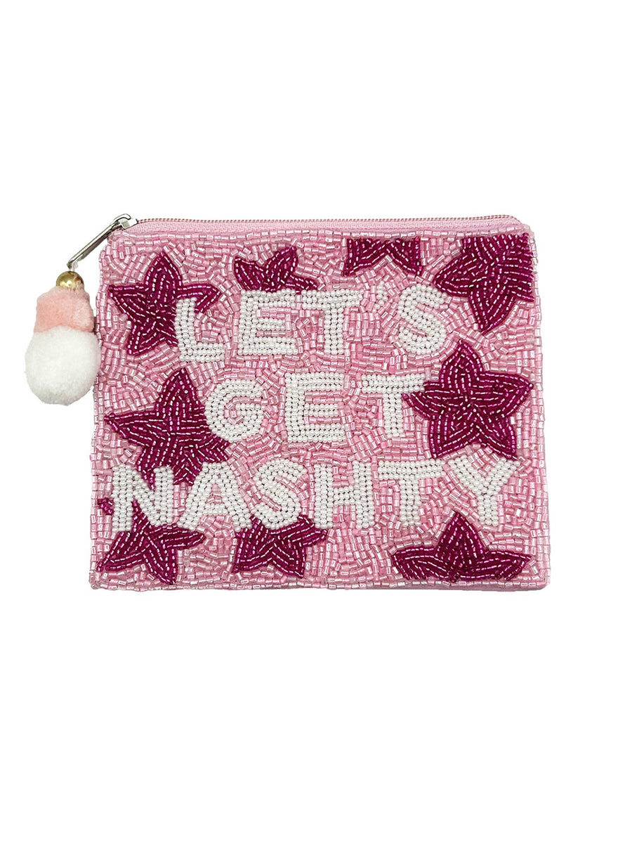Lets Get Nashty Beaded Pouch LAC-CP-1396
