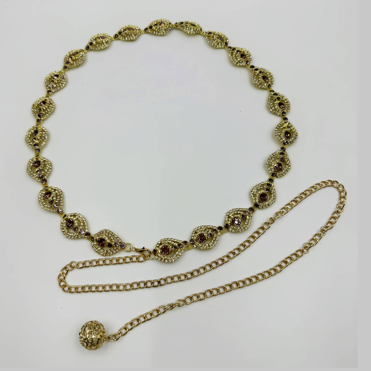 Geometric Rhinestone Waist Chain WA0276 – view 2