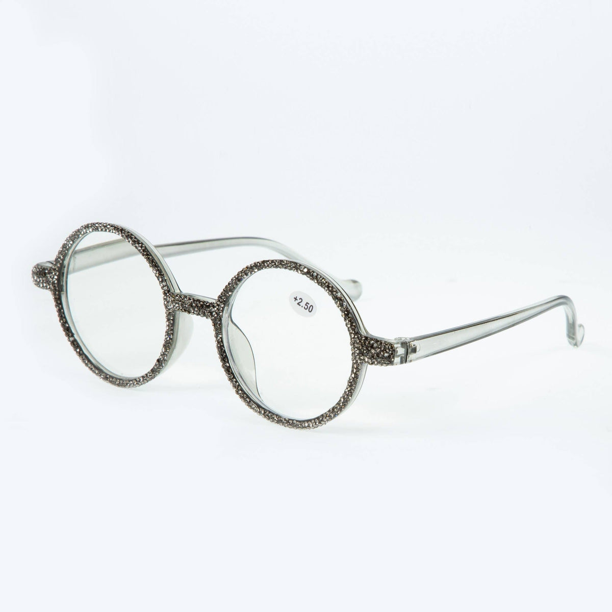 Handmade Rhinestone Round Reader G0432