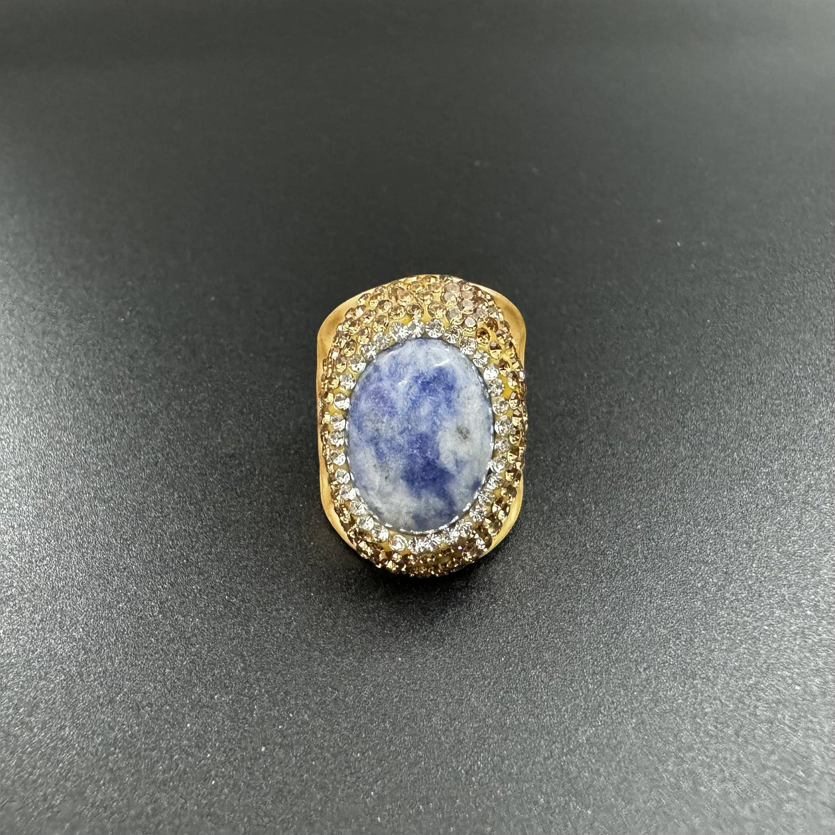 Sodalite Pavé Cocktail Ring R2534 - view 4
