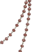 Crystal Beaded Chain Necklace N1163