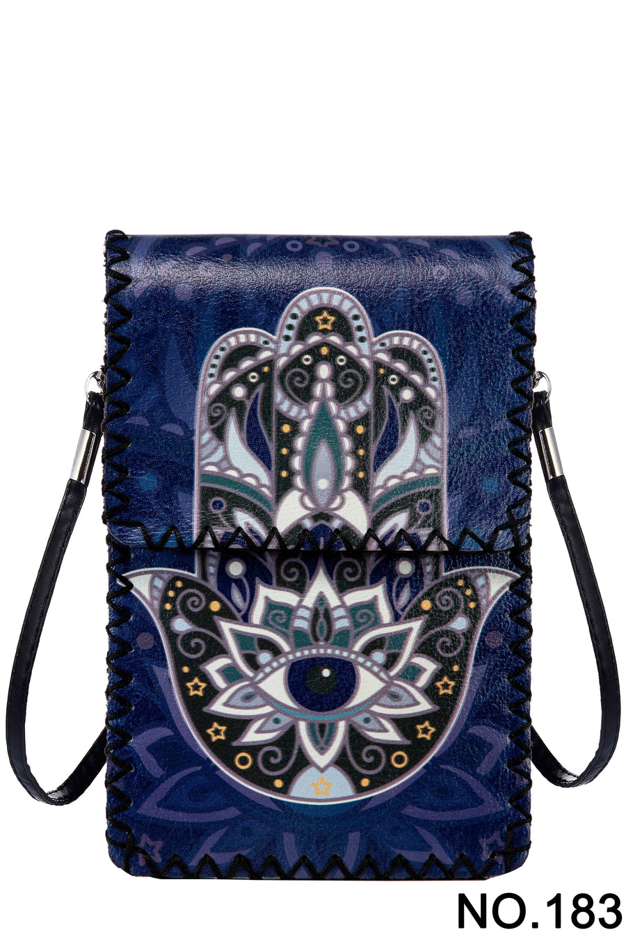 Printed Hand Stitched Crossbody Bag HB0580