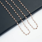 Crystal Beaded Chain Necklace N1163