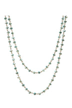 Crystal Beaded Chain Necklace N1163