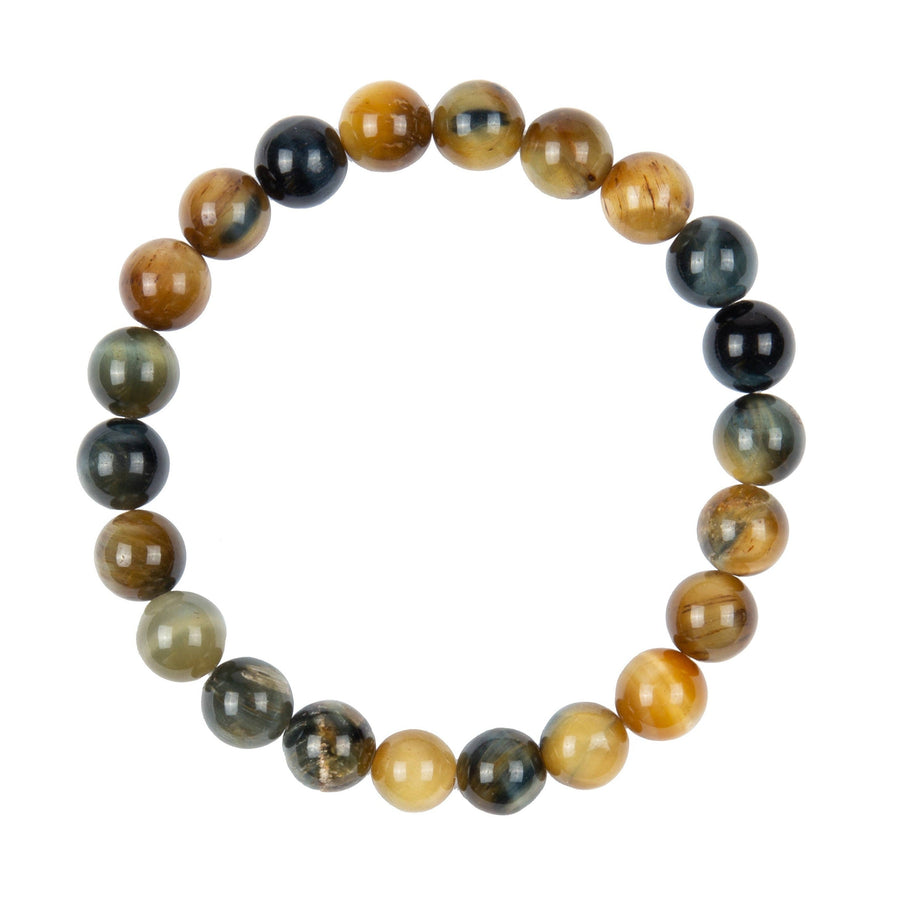 Colored Dream Tiger Eye Stone Stretch Bracelet B2975-Colored Dream Tiger Eye