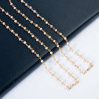 Crystal Beaded Chain Necklace N1163