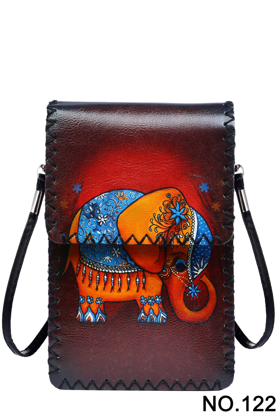 Printed Hand Stitched Crossbody Bag HB0580