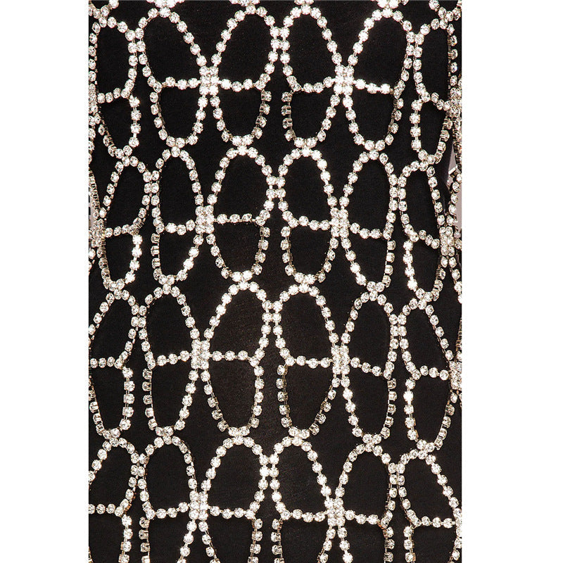 Hollow Rhinestone Dress Body Chain A0234