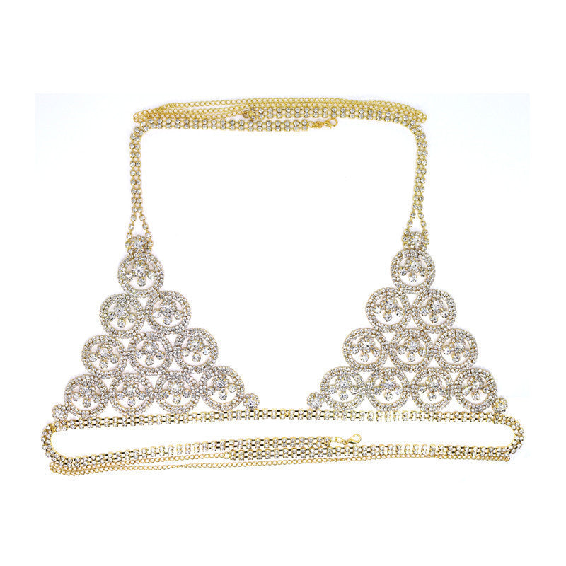 Rhinestone Bikini Body Chain Set A0236
