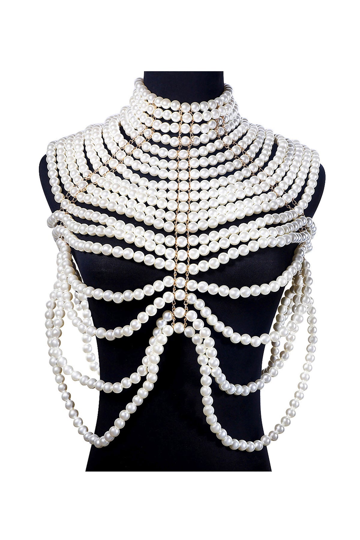 Multilayer Pearl Body Chain A0300