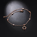 Roman Numerals Stainless Steel Anklet AK0041