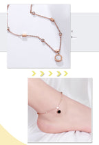 Roman Numerals Stainless Steel Anklet AK0041