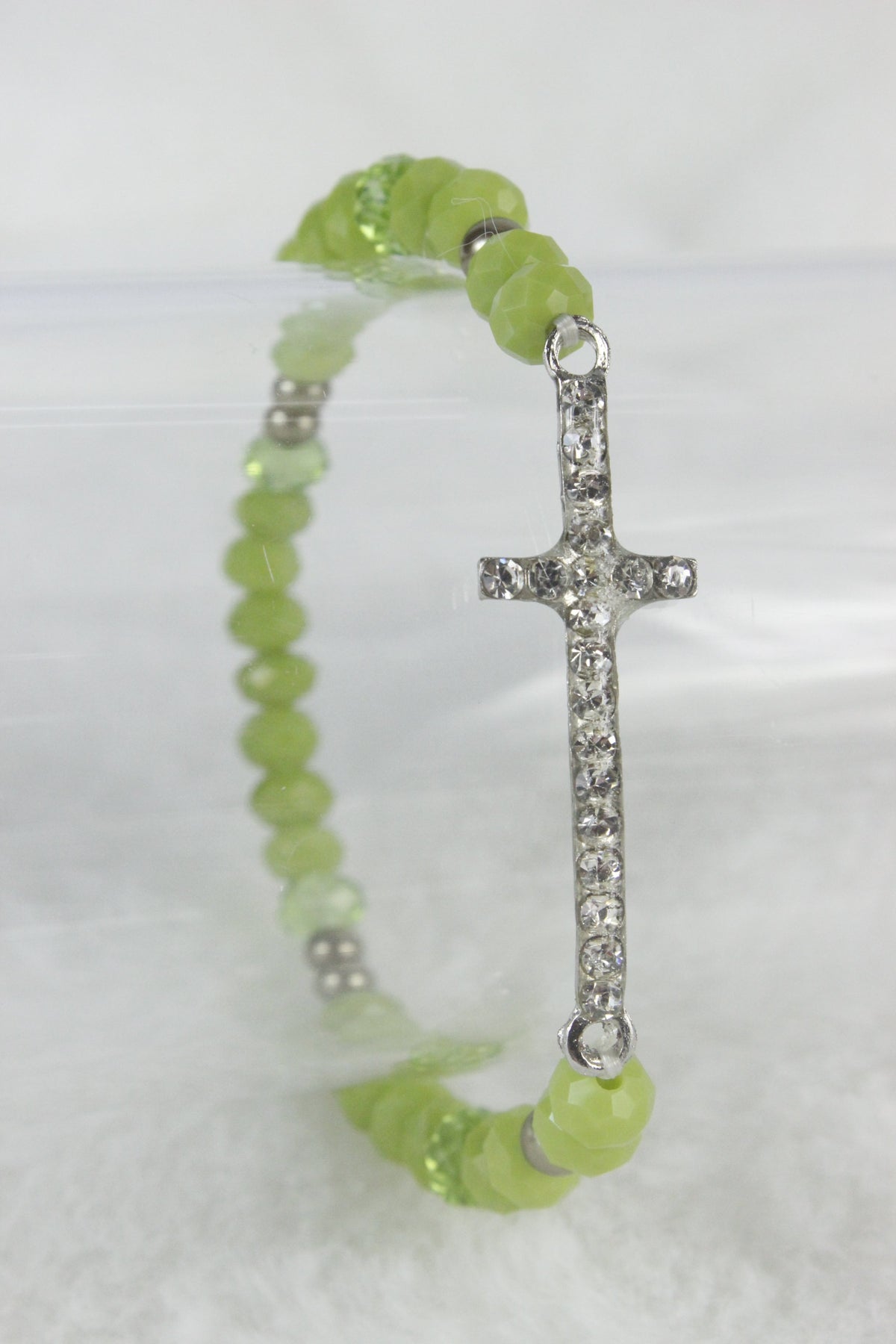 Rhinestone Cross Crystal Stitching Bracelet B1402