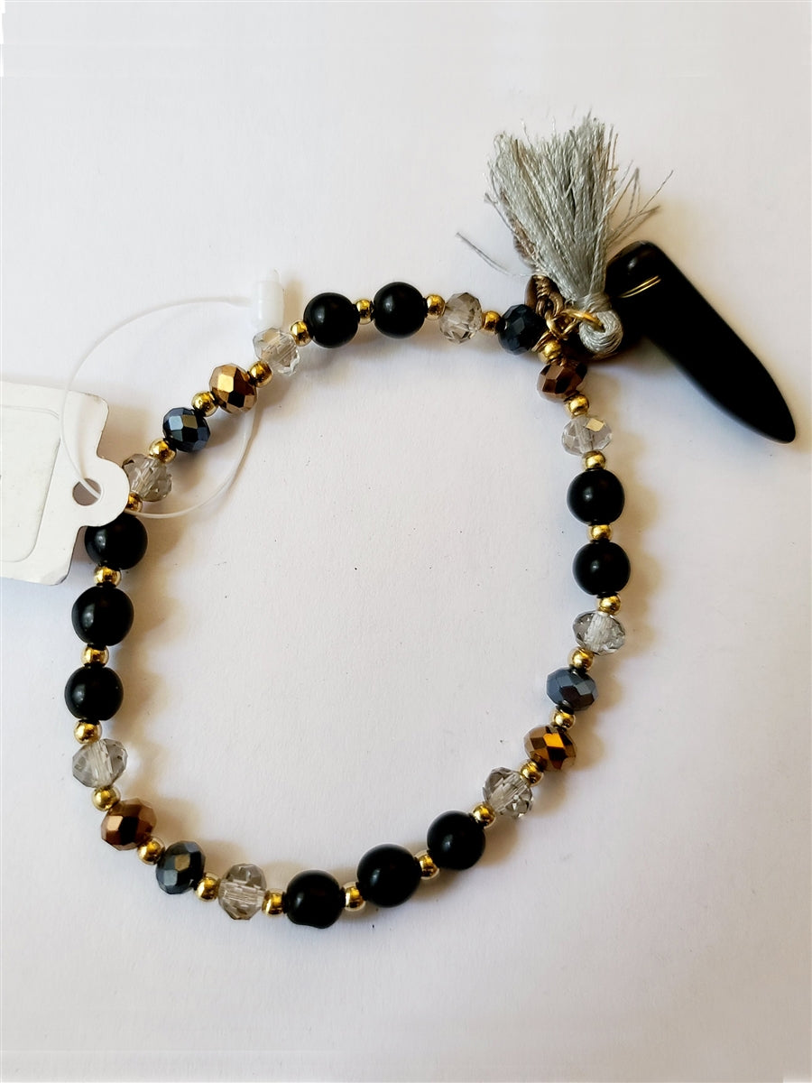 Crystal Beaded Tassel Bracelets B1536
