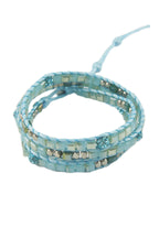 Fashion Faceted Diamond Beads Wrap Bracelet B1550
